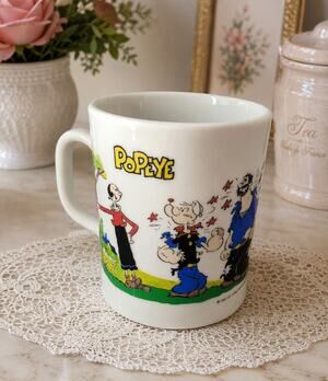 Willitts Sailman (ZU) Popeye Ceramic Mug 11 fl oz Painted Olive Oyl 4.25"